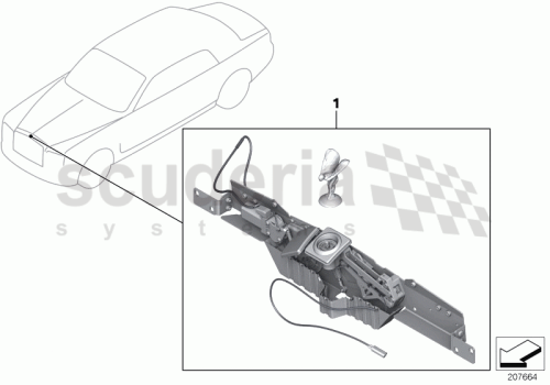 Part Diagram for Rolls Royce 51 13 2162164
