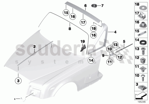 Part Diagram for Rolls Royce 51 13 7145527