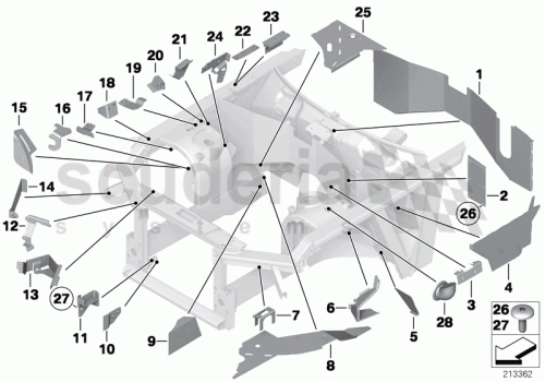 Part Diagram for Rolls Royce 41 00 7137856