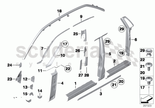 Part Diagram for Rolls Royce 07 14 6959923