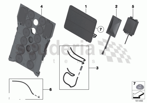 Part Diagram for Rolls Royce 52 20 9181842