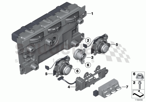 Part Diagram for Rolls Royce 64 11 0422933
