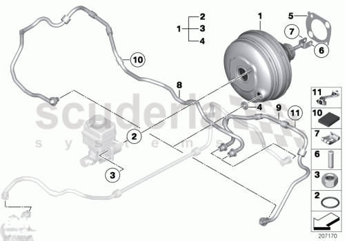Part Diagram for Rolls Royce 51 37 7125989