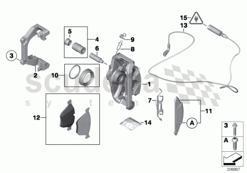 Part Diagram for Rolls Royce 34 21 6799797