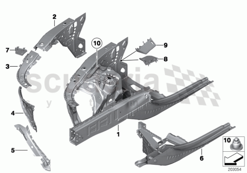 Part Diagram for Rolls Royce 41 00 7271043