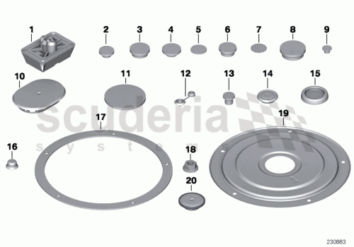 Part Diagram for Rolls Royce 51 71 8407016