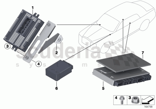 Part Diagram for Rolls Royce 61 35 0141158