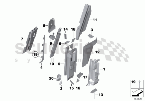 Part Diagram for Rolls Royce 41 21 7201892