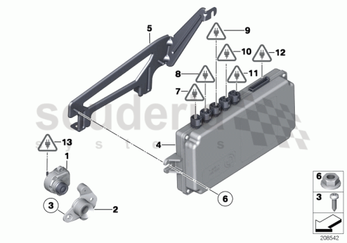 Part Diagram for Rolls Royce 66 53 9228322