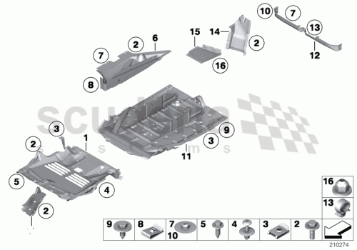 Part Diagram for Rolls Royce 51 71 7176394