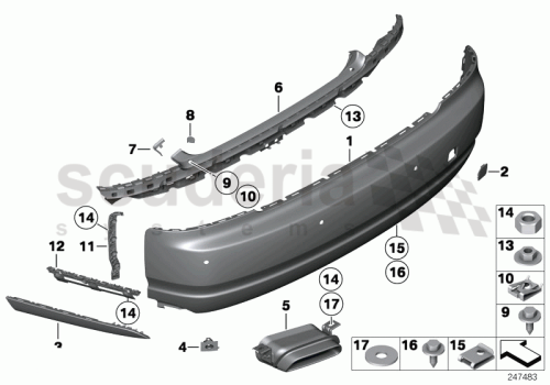 Part Diagram for Rolls Royce 51 11 7226796