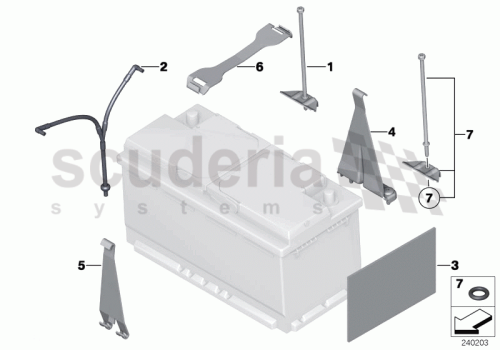 Part Diagram for Rolls Royce 61 21 0422711