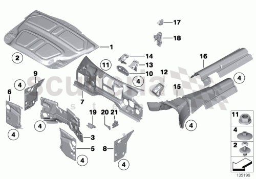 Part Diagram for Rolls Royce 51 48 7049496