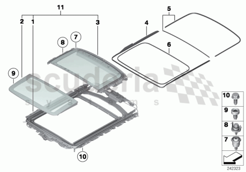 Part Diagram for Rolls Royce 54 10 7269300