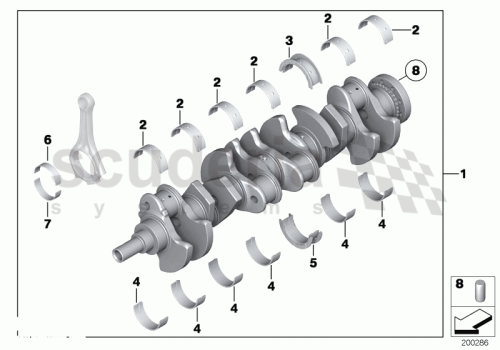 Part Diagram for Rolls Royce 11 21 7580663