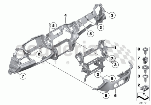 Part Diagram for Rolls Royce 51 45 9224479
