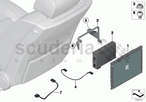 Part Diagram for Rolls Royce 65 50 0413598