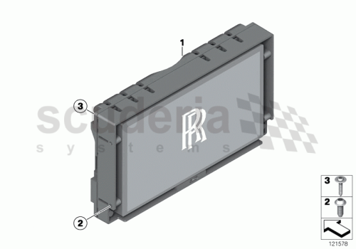 Part Diagram for Rolls Royce 65 10 0154285