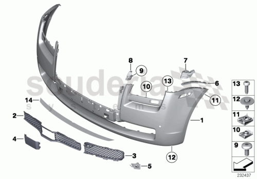 Part Diagram for Rolls Royce 51 11 7158919