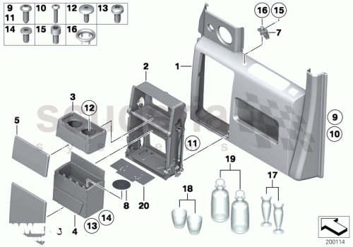 Part Diagram for Rolls Royce 51 42 9115458