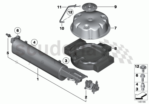 Part Diagram for Rolls Royce 37 20 6760051