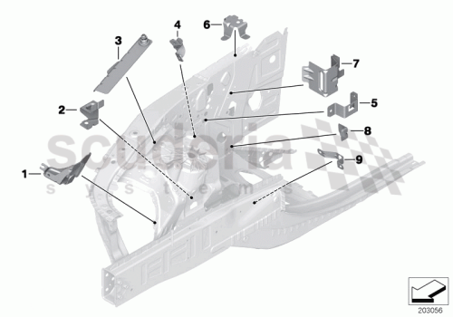 Part Diagram for Rolls Royce 51 71 7203112