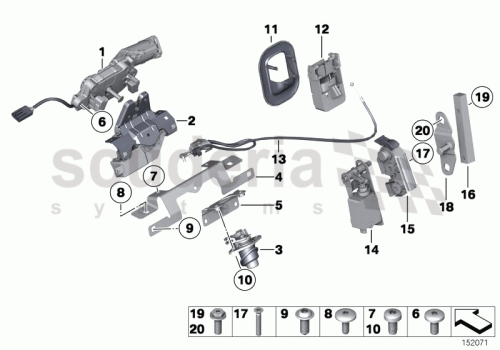 Part Diagram for Rolls Royce 51 24 7187964
