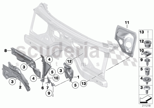Part Diagram for Rolls Royce 51 71 7223313