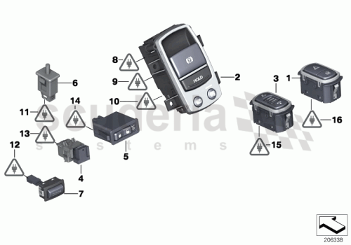 Part Diagram for Rolls Royce 61316822526