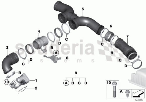 Part Diagram for Rolls Royce 13 54 7510071