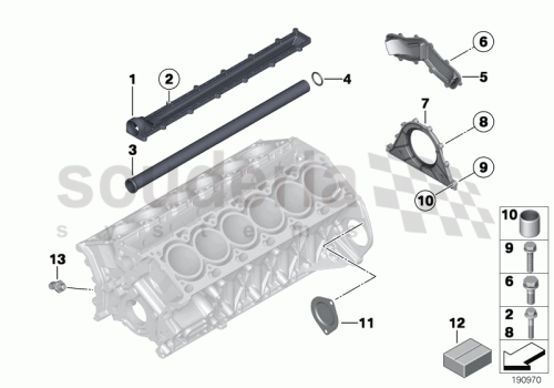 Part Diagram for Rolls Royce 11 14 7558183