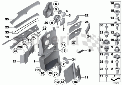 Part Diagram for Rolls Royce 51 43 9180778