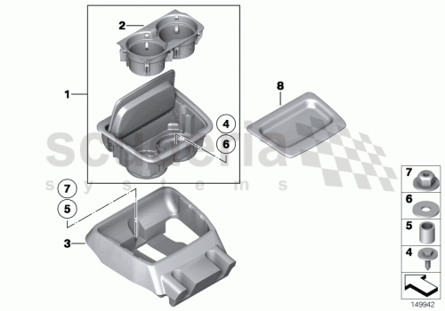 Part Diagram for Rolls Royce 51 16 7128071