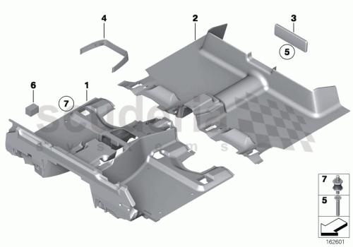 Part Diagram for Rolls Royce 51 47 7123213