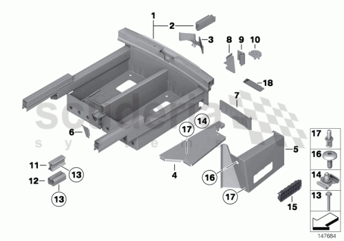 Part Diagram for Rolls Royce 41 13 7116224
