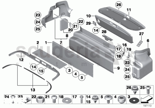 Part Diagram for Rolls Royce 51 49 7193582