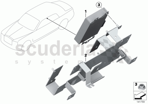 Part Diagram for Rolls Royce 65 12 6954179