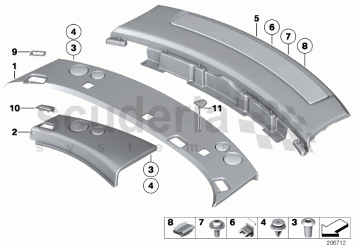 Part Diagram for Rolls Royce 51 46 9142410