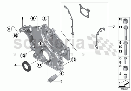 Part Diagram for Rolls Royce 07 11 9905866