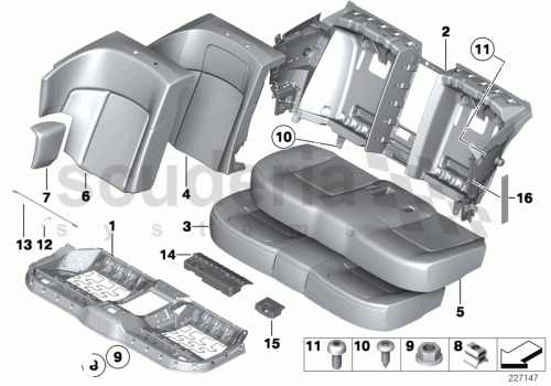 Part Diagram for Rolls Royce 52 20 9182458
