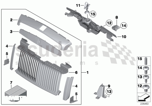 Part Diagram for Rolls Royce 51 13 7227831