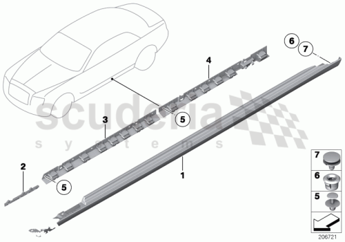 Part Diagram for Rolls Royce 51 77 7198565