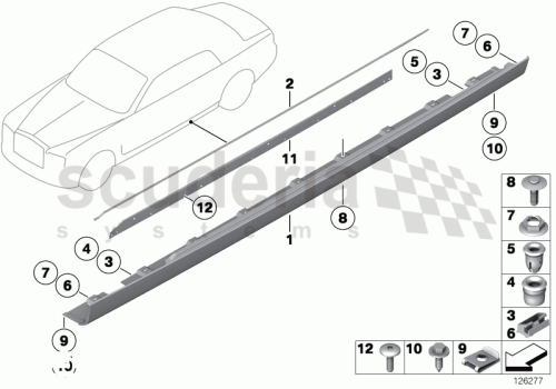 Part Diagram for Rolls Royce 51 71 7177518