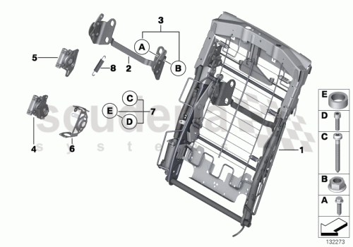 Part Diagram for Rolls Royce 52 20 7070480
