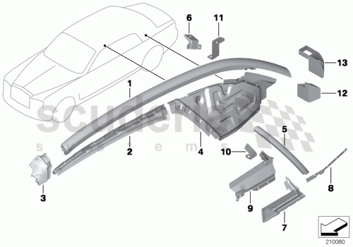 Part Diagram for Rolls Royce 41 21 7233169