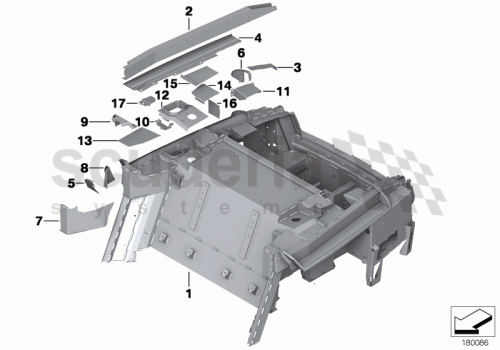 Part Diagram for Rolls Royce 41 11 7236992