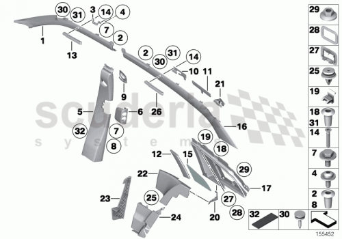 Part Diagram for Rolls Royce 51 16 7071278