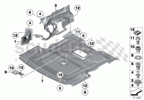 Part Diagram for Rolls Royce 07 14 9160466