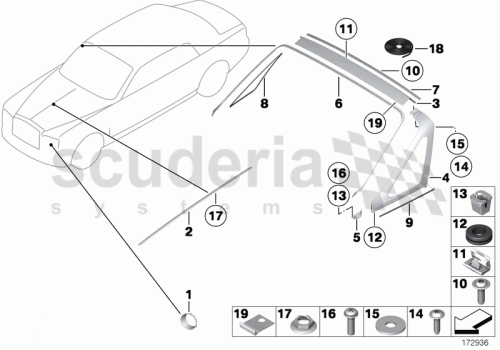 Part Diagram for Rolls Royce 51 13 7165556