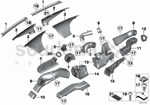 Part Diagram for Rolls Royce 64 22 7058165